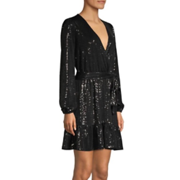 New Michael Kors Black Mirrors Crossover Dress 🖤 - Picture 8 of 14